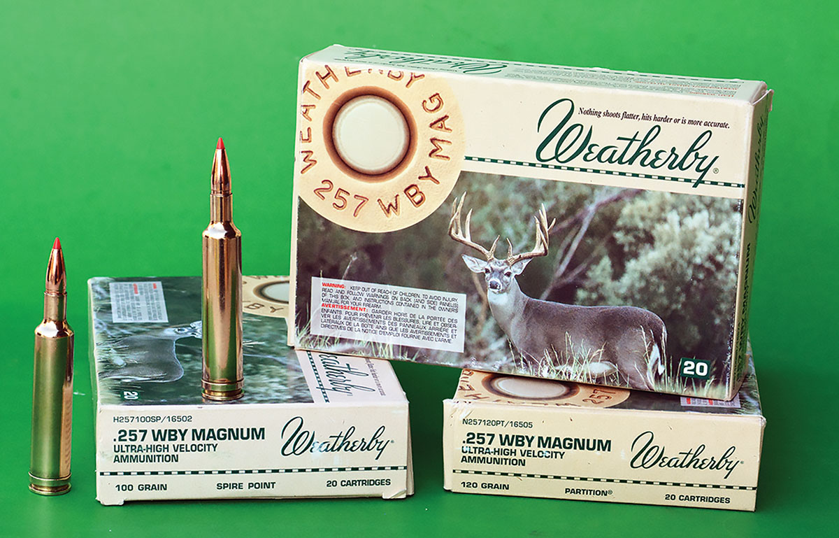 Weatherby offers at least seven different factory loads in 257 Magnum that are designed to meet the needs of hunters and include bullet weights ranging from 80 to 120 grains.